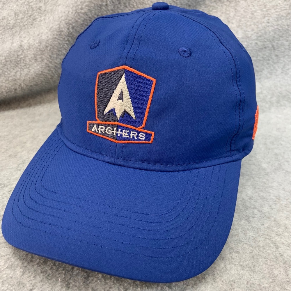Archers Shield Logo Mens Blue PLL Premier Lacrosse League Hat Adjustable OSFM